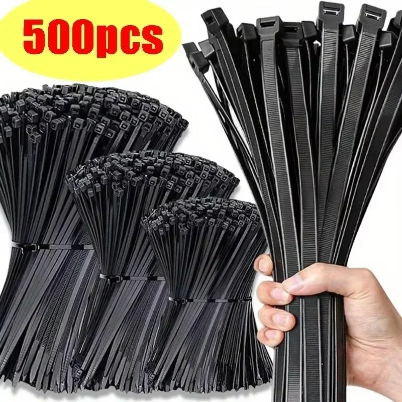Gear Tie Reusable - 200/100Pcs NYLON CABLE TIES ปรับ Self-locking