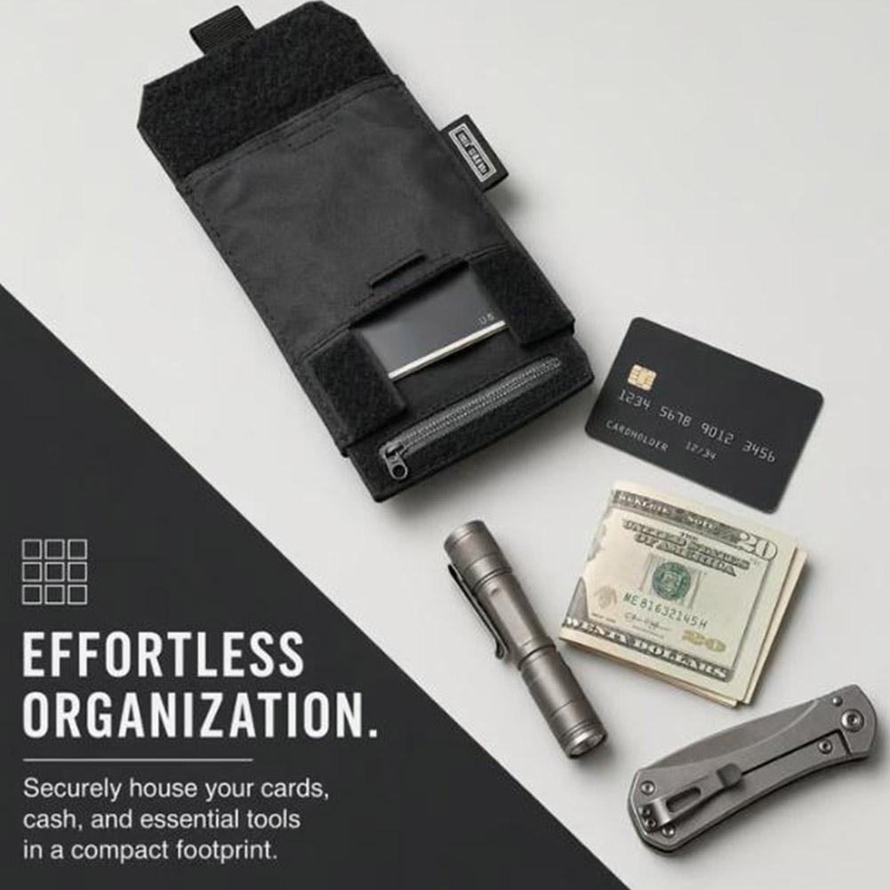 Appendix Carry Edc - กระเป๋าคาดเอวขนาดเล็กแบบยุทธวิธี EDC กระเป๋าคาดเอว Molle พร้อมซิป กระเป๋าใส่บัตรและเงินสด