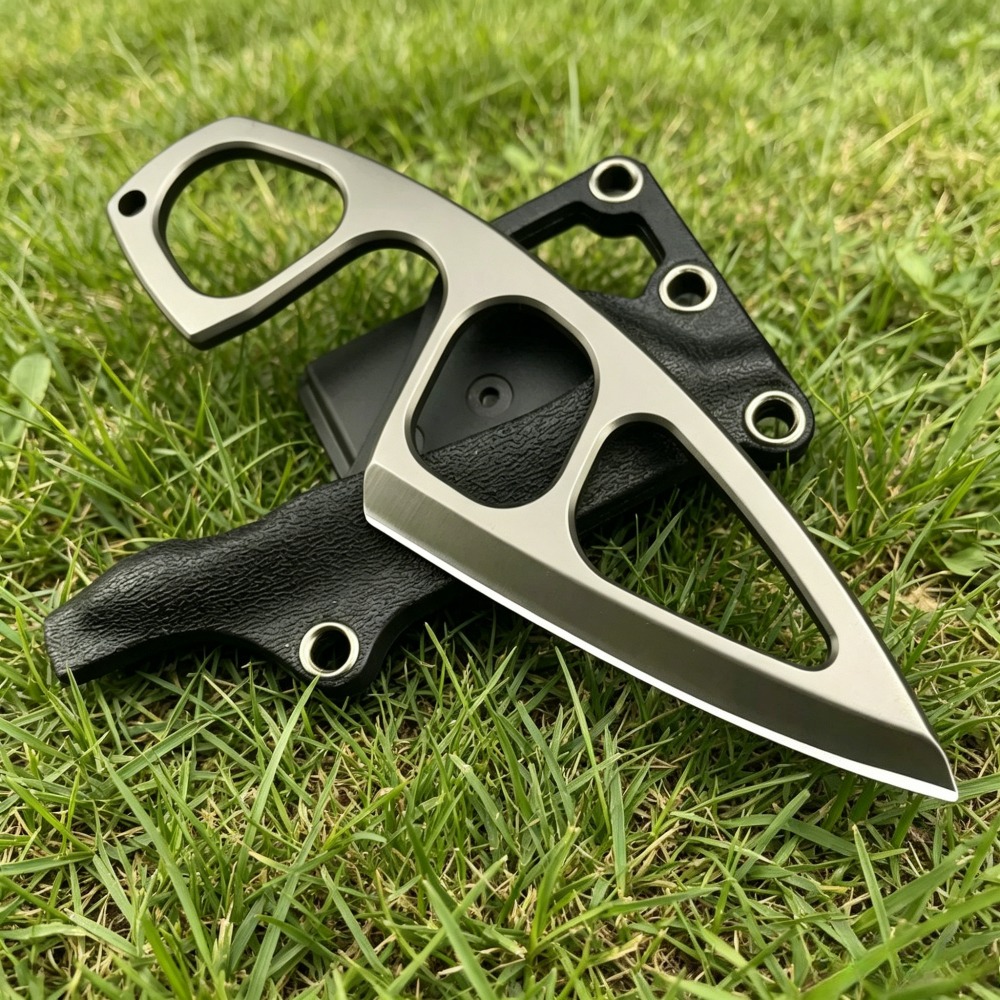 Edc Pocket Carry Fixed Blade - มีดคอแข็งแรงทนทาน ใบมีด 440C พร้อมปลอก Kydex พกพาสะดวก