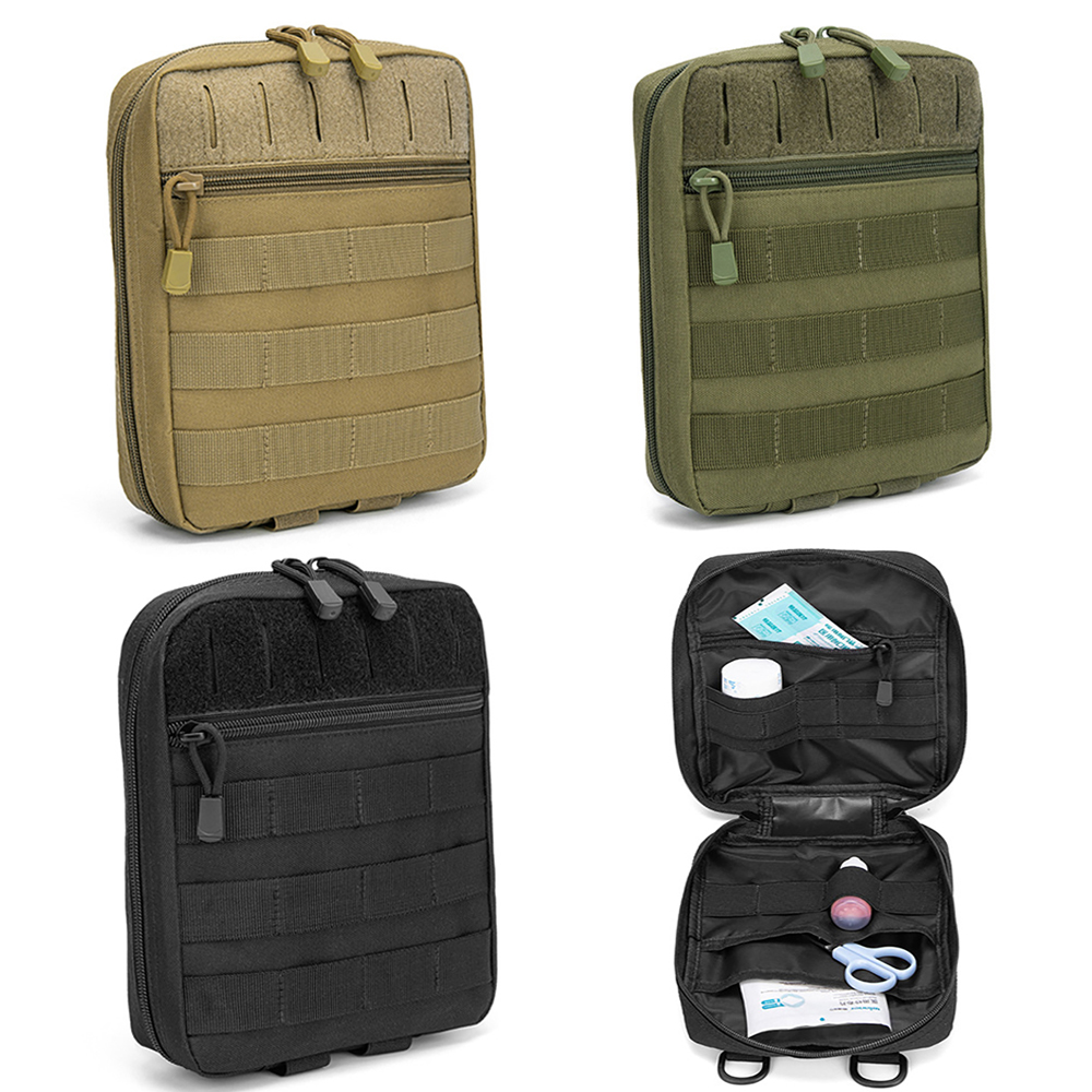 Edc Carry Fanny Pack - กระเป๋าอเนกประสงค์แบบยุทธวิธี Molle EDC สำหรับชุดปฐมพยาบาลกลางแจ้ง กระเป๋าคาดเอว กระเป๋าใส่อุปกรณ์ฉุกเฉิน