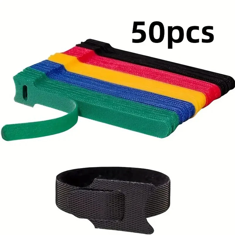 50pcs Reusable Hook และ LOOP C - Gear Tie Reusable บทวิจารณ์และราคา