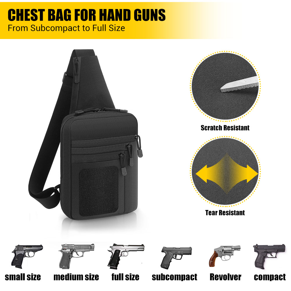 กระเป๋าปืนพกยุทธวิธี ซองปืนพกแ - Edc Pistol Carry Bag บทวิจารณ์และราคา
