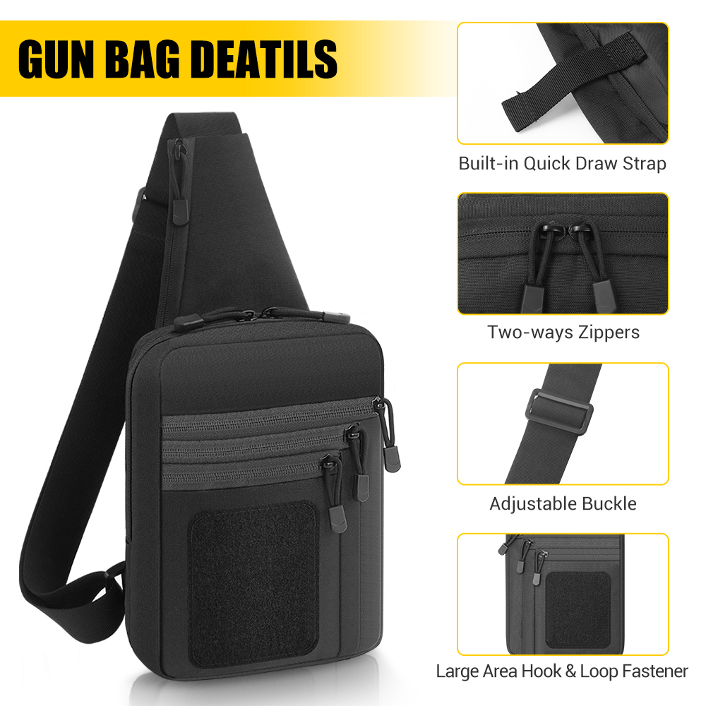 กระเป๋าปืนพกยุทธวิธี ซองปืนพกแ - Edc Pistol Carry Bag บทวิจารณ์และราคา
