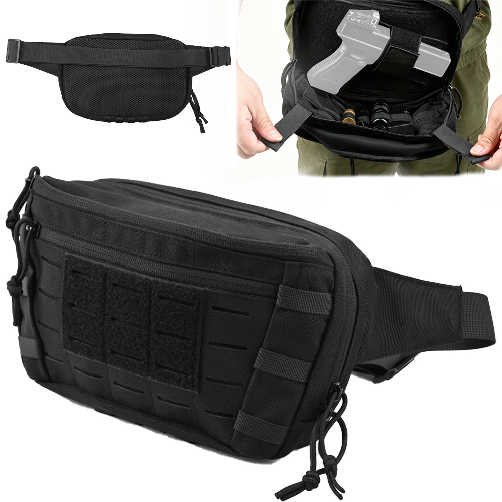 กระเป๋าคาดเอวแบบยุทธวิธีสำหรับ - Edc Pistol Carry Bag บทวิจารณ์และราคา