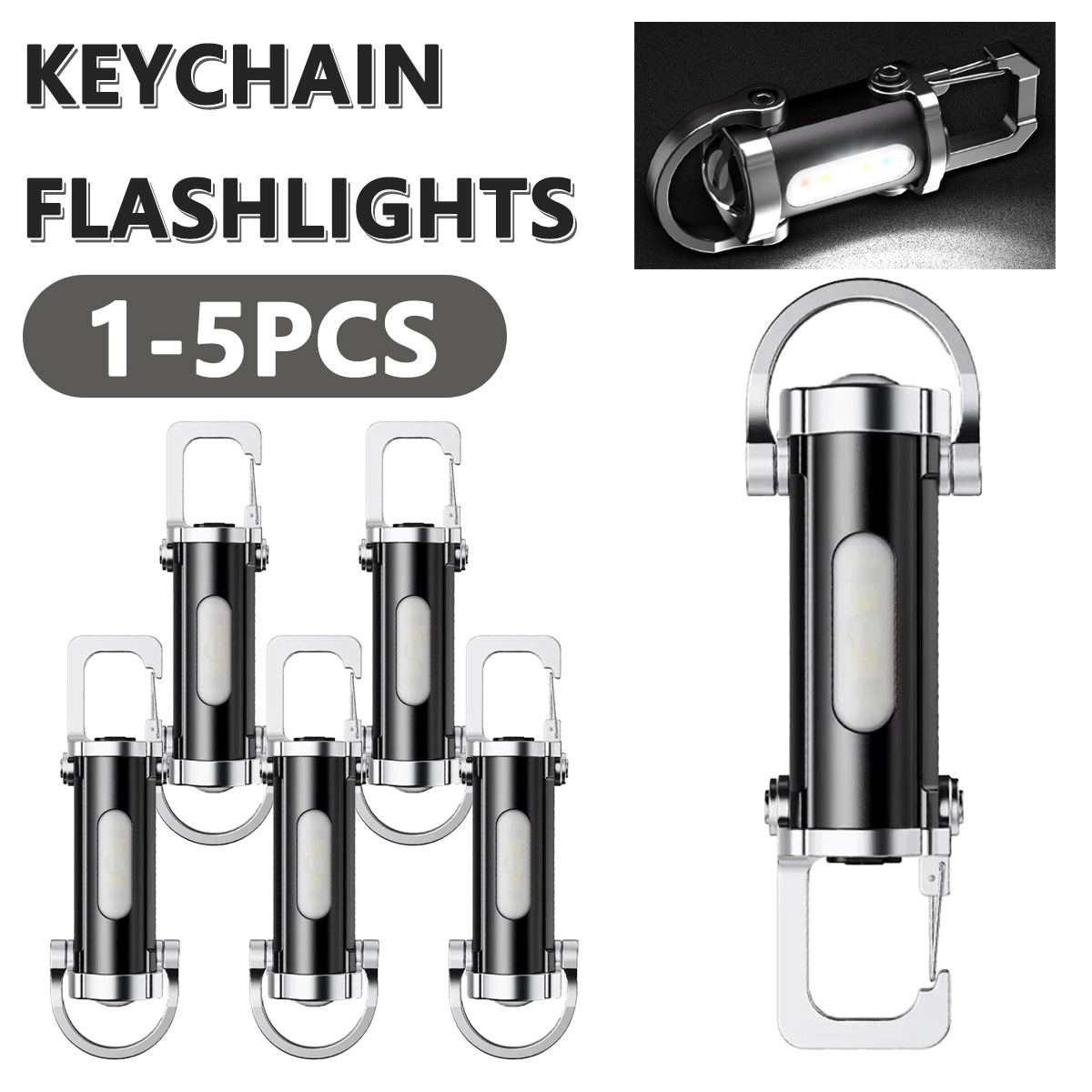 ไฟฉายพกพา EDC LED อันทรงพลัง แ - Keychain Flashlight บทวิจารณ์และราคา