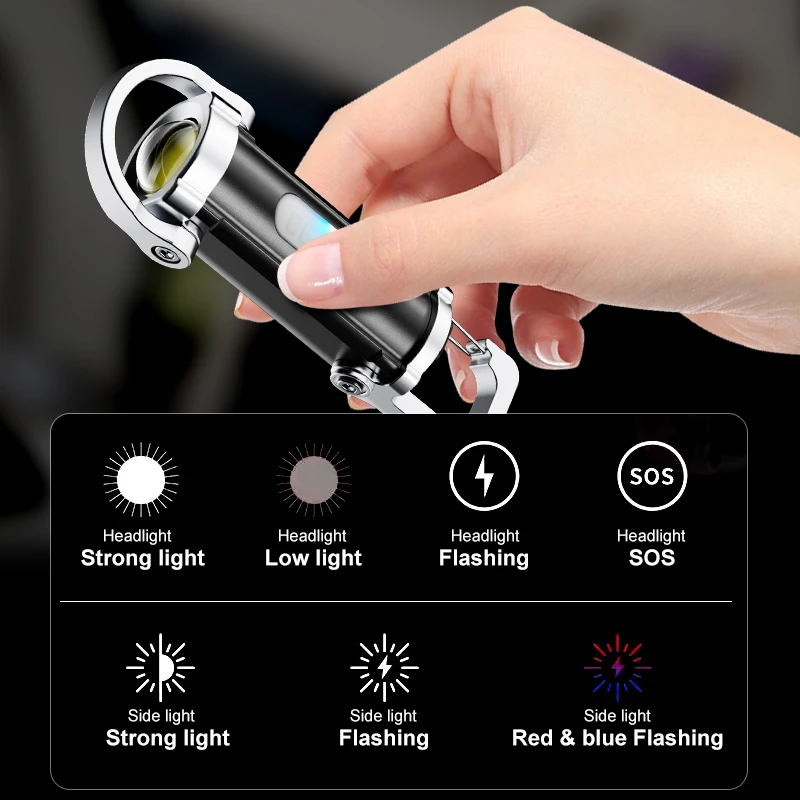 ไฟฉายพกพา EDC LED อันทรงพลัง แ - Keychain Flashlight บทวิจารณ์และราคา