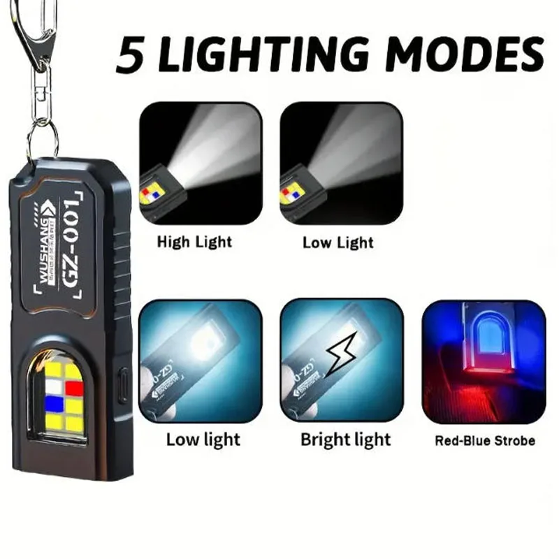 ไฟฉายพวงกุญแจ LED COB ขนาดเล็ก - Keychain Flashlight บทวิจารณ์และราคา