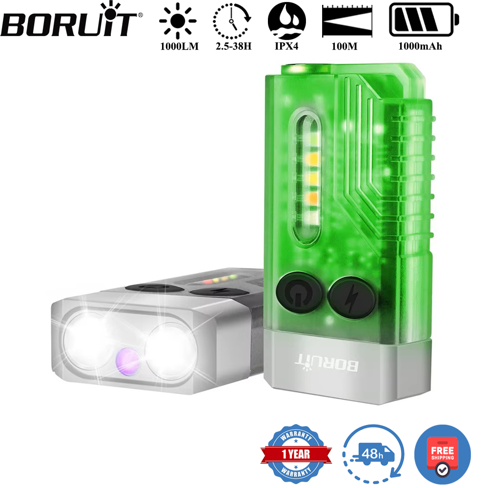 ไฟฉายพวงกุญแจ BORUiT V10 แบบ U - Keychain Flashlight บทวิจารณ์และราคา
