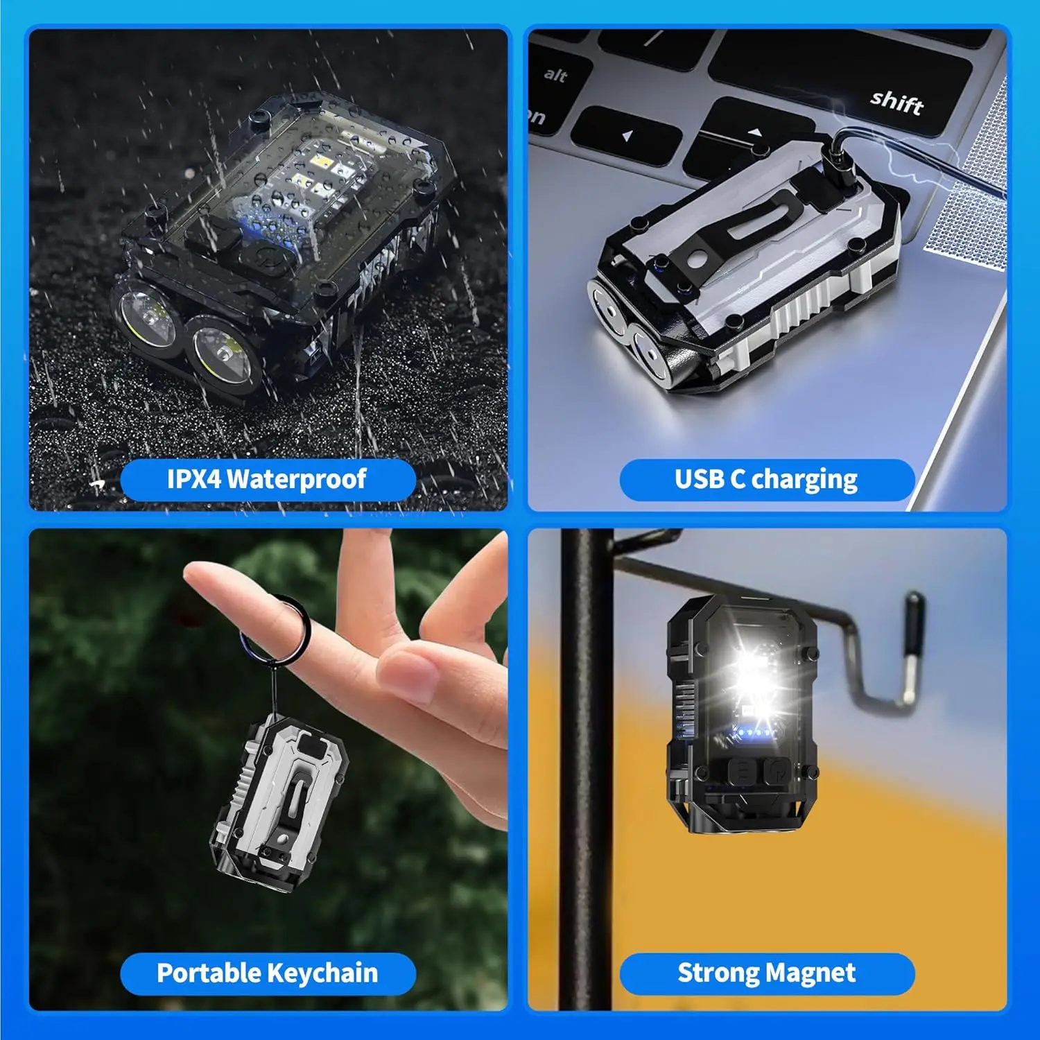 ไฟฉายพวงกุญแจมินิ COB, ไฟฉาย E - Keychain Flashlight บทวิจารณ์และราคา