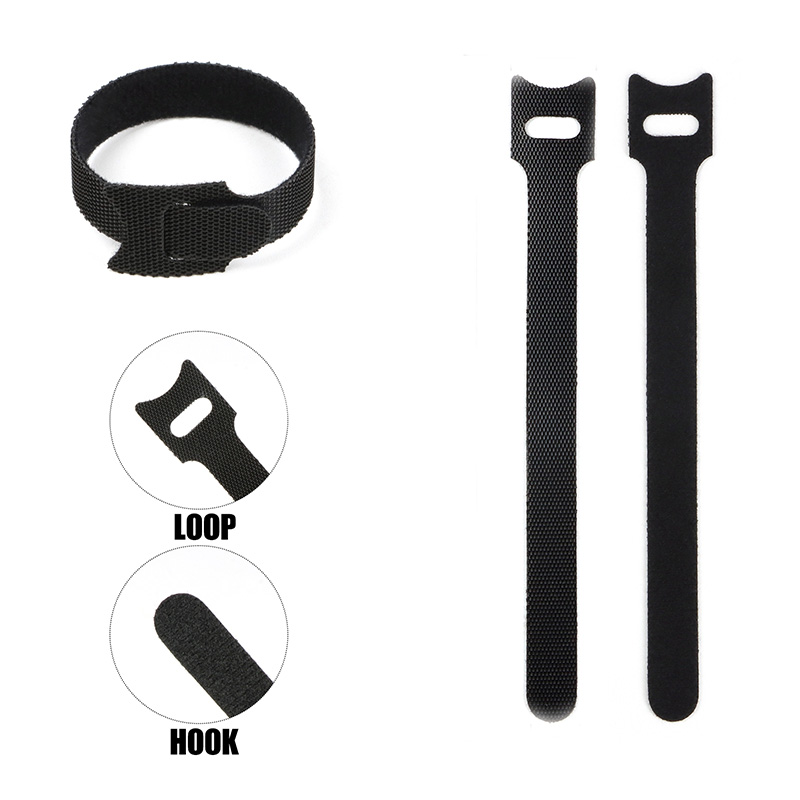 สายรัดแบบตะขอและห่วงสีดำ 20 ชิ - Gear Tie Reusable บทวิจารณ์และราคา